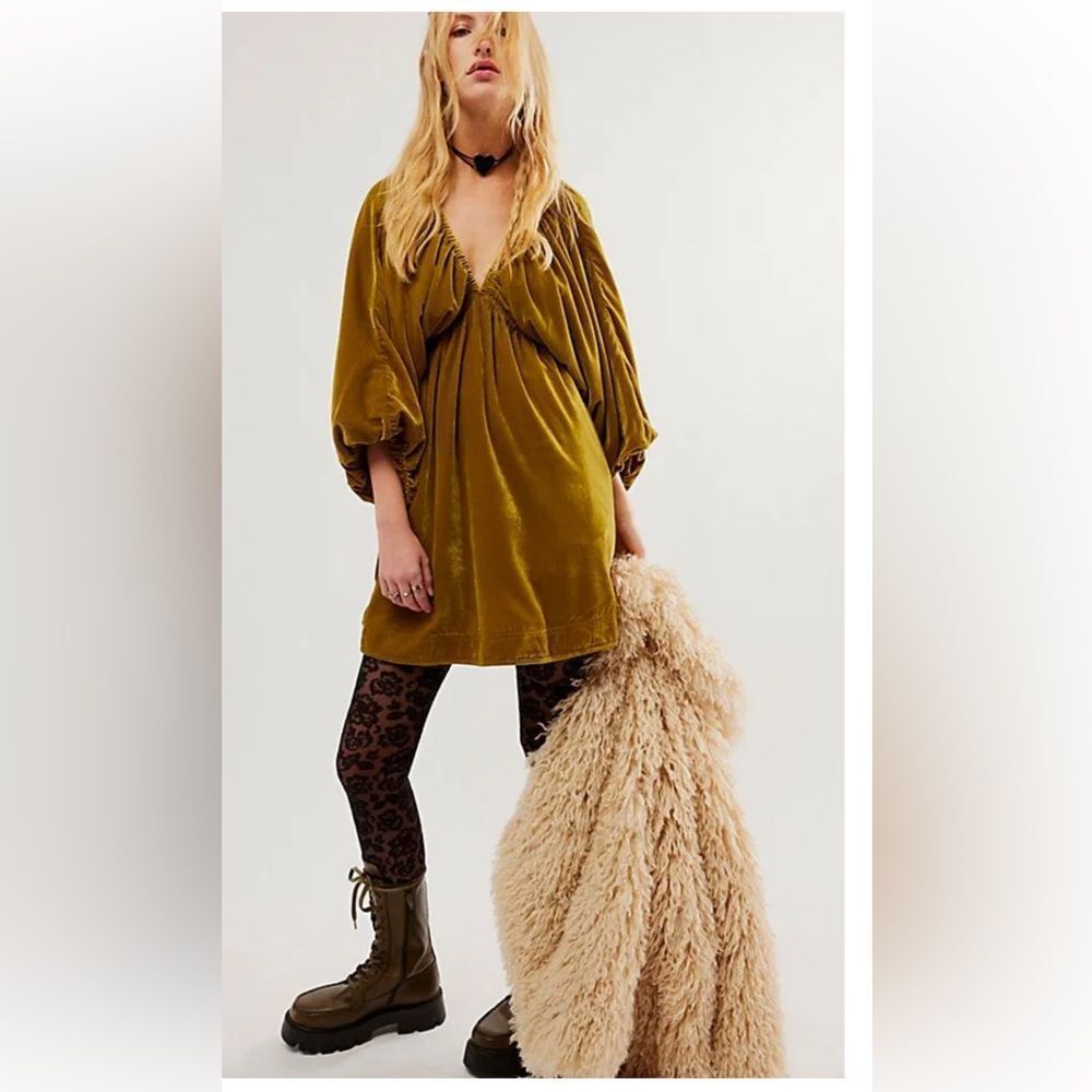 Free People Portia Velvet Mini - Picture 2 of 6